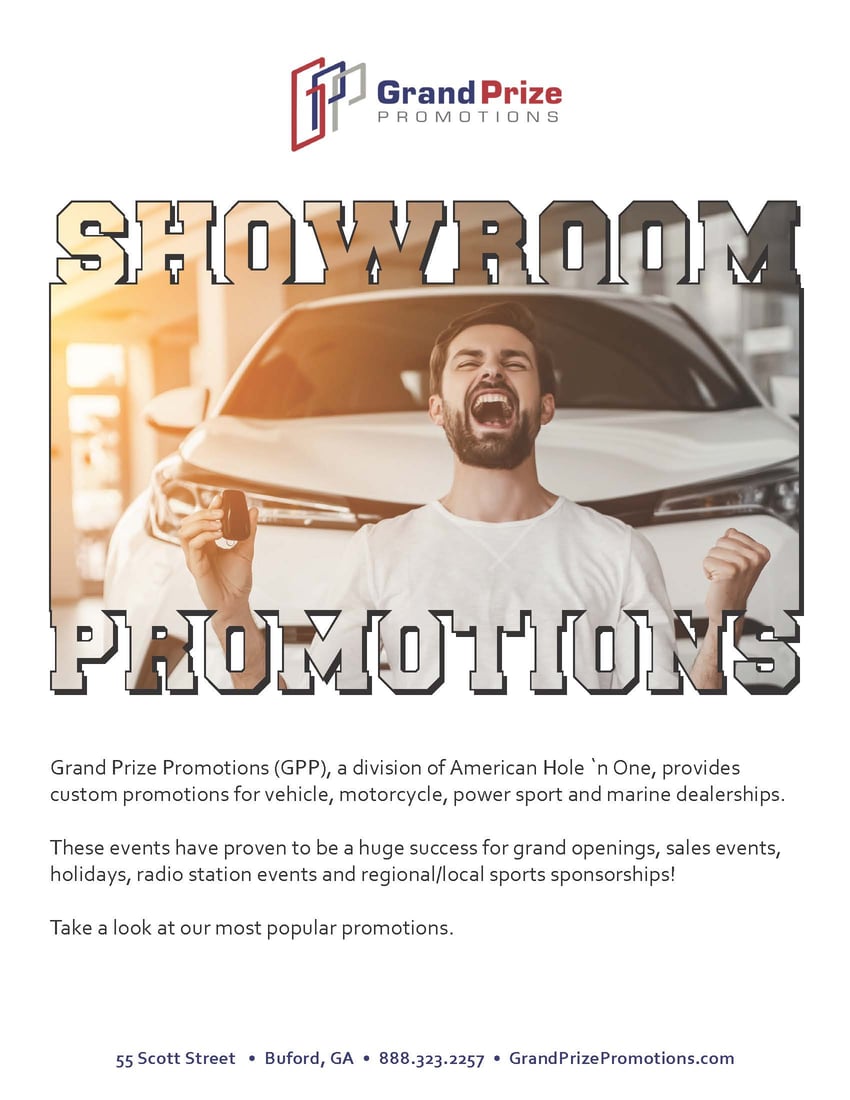Auto Dealer Promotions Grand Prize Promotions